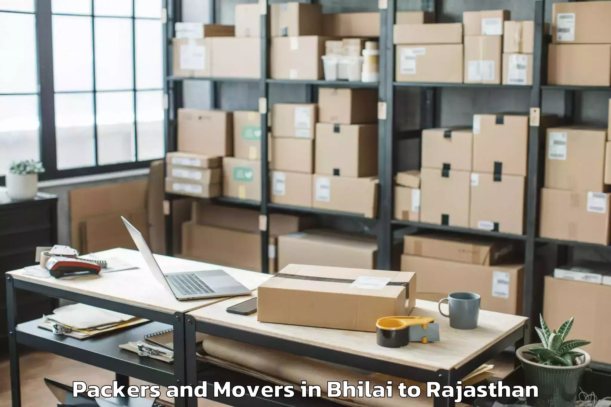 Reliable Bhilai to Rajakhera Packers And Movers